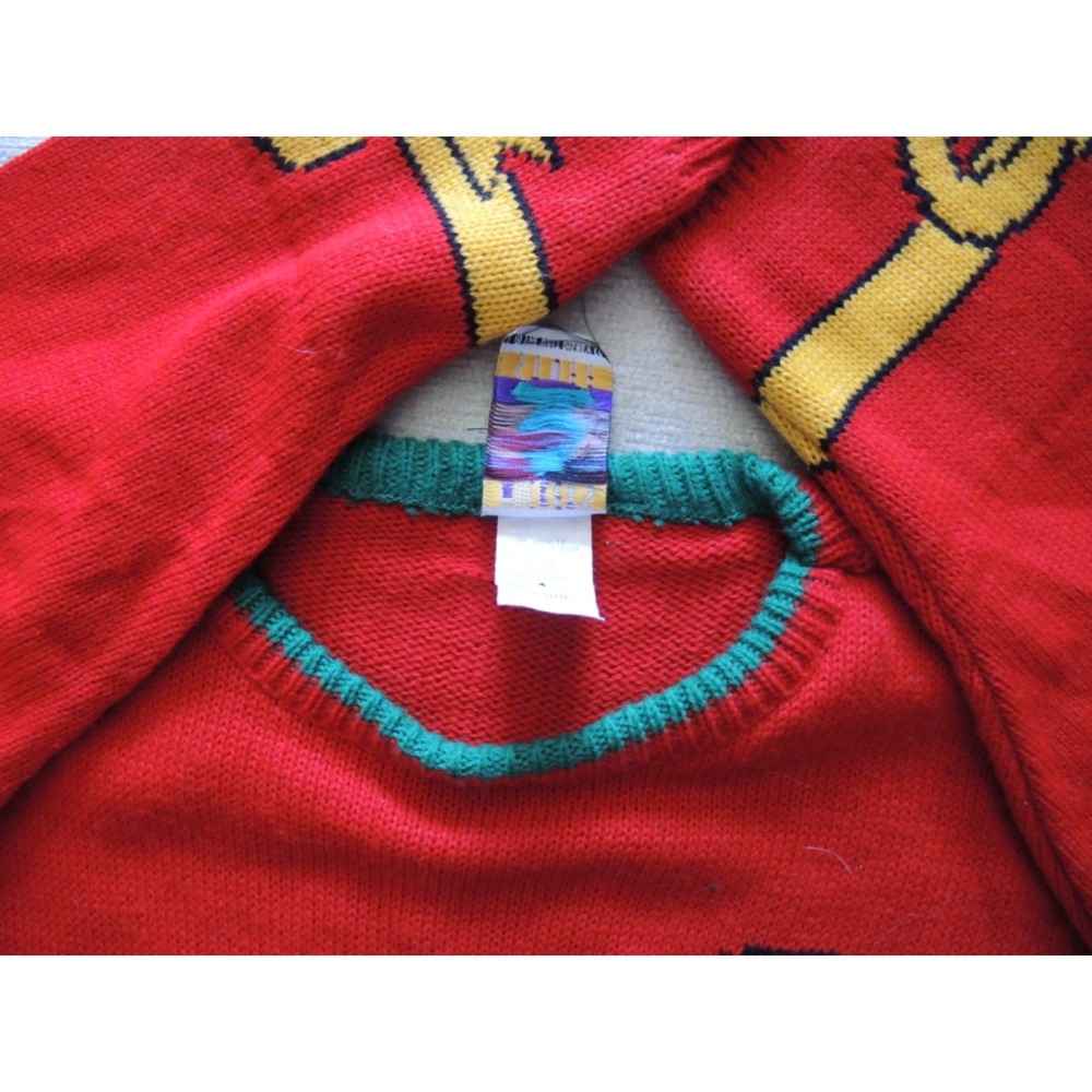 VTG Disney Minnie Mouse Christmas Sweater Cardigan – Size Large (11/12) - Picture 4 of 5